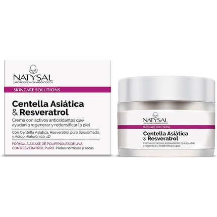 Crema Natysal, Resveratrol și Acid Hialuronic, 50ml