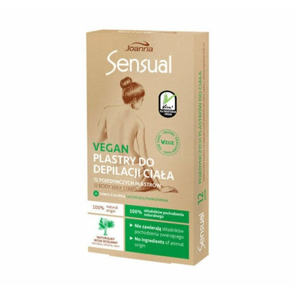 Benzi depilatoare, Joanna, Sensual Vegan, 12 bucăți