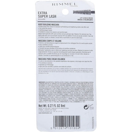 Mascara Rimmel Extra Super Lash, 101, 8 ml