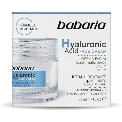 Cremă facială, Babaria, cu acid hialuronic, 50ml