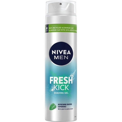 Gel de Ras Nivea Men Fresh Kick, 200ml, albastru