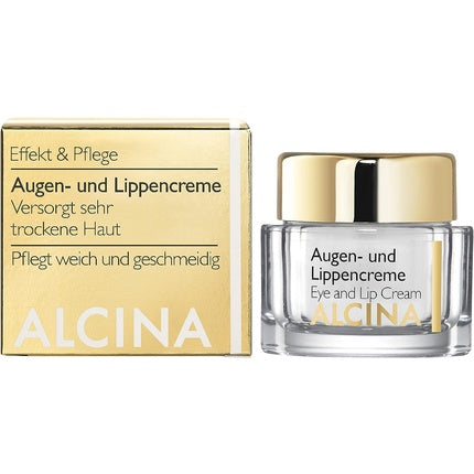 Cremă Ochi/Buze Alcina Effekt & Pflege, 15ml, auriu