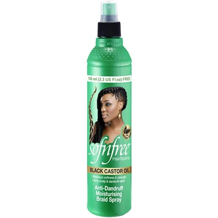 Spray păr, Sofn'free, Black Castor Oil, antimatreață, 100 ml