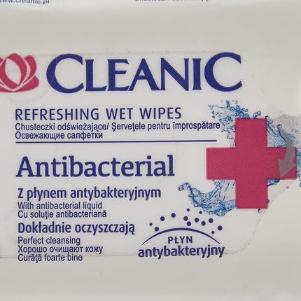 Șervețele Umede, Cleanic, Antibacteriale, 15 Bucăți