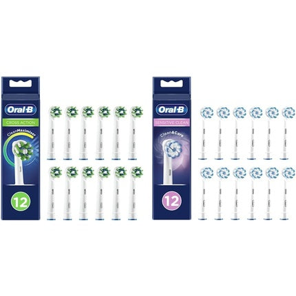 Capete periuta electrica Oral-B Cross Action, alb