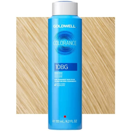 Vopsea de păr, Goldwell, Colorance 10BG, auriu bej