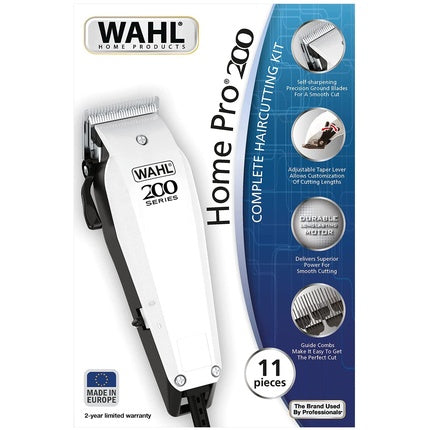 Aparat tuns, Wahl, HomePro200, alb, accesorii incluse