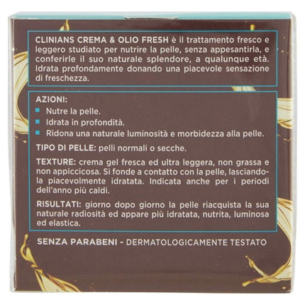 Cremă Față, Clinians, Crema-Gel Nutrientă, albastru-maro