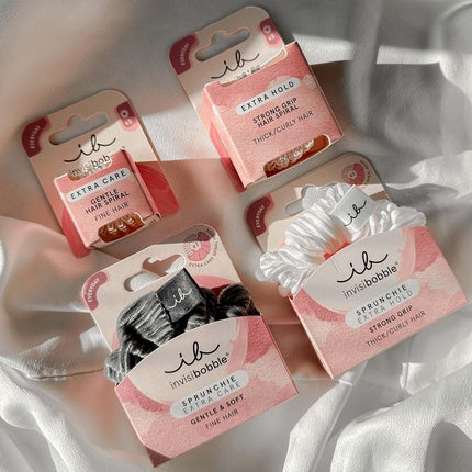 Scrunchie Invisibobble Extra Care, Velvet, Gri