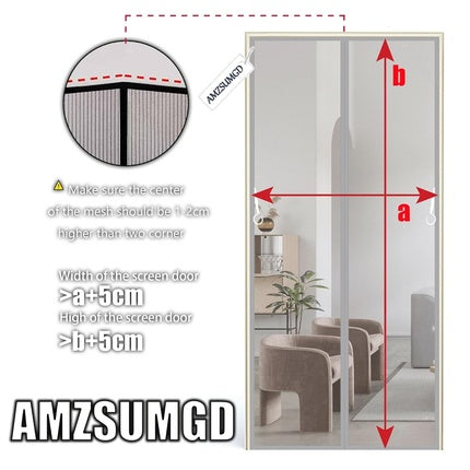 Cortină Magnetica Usa, Tesa, negru, montaj usor