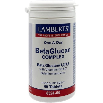 Complex Betaglucan, Lamberts, cu Vitamina D3 și C, 80g
