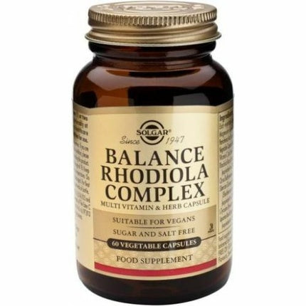 Complement alimentar, Solgar, Balance Rhodiola Complex, capsule vegetale