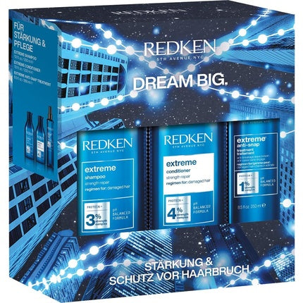 Set Îngrijire Păr, Redken, Extreme, albstru