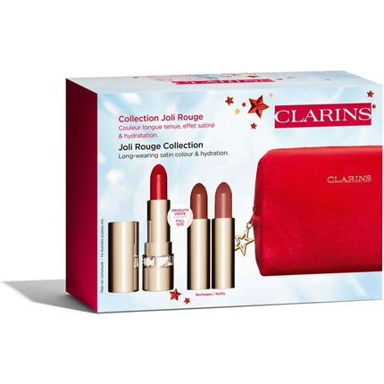 Ruj Clarins Joli Rouge, set, roșu