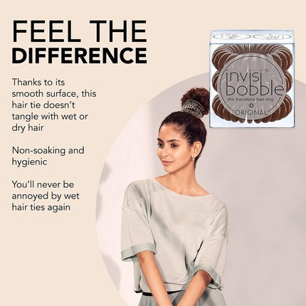 Elastic păr, Invisibobble, ORIGINAL, maro
