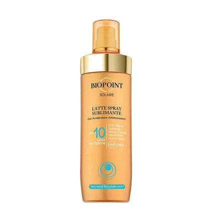 Spray protectie solara, Biopoint, Latte Sublimante SPF 10, 250ml