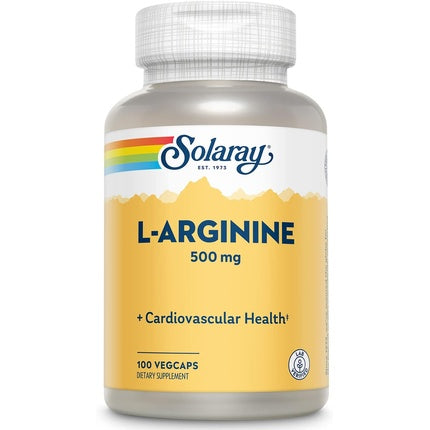 Supliment, Solaray, L-Arginine, 500mg, 100 VegCaps