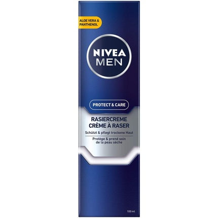 Cremă de ras, Nivea, Protect & Care, albastru