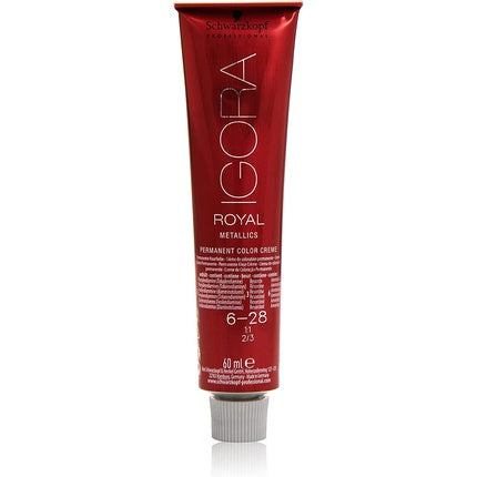 Vopsea de păr, Schwarzkopf, Igora Royal, blond închis cenușiu roșcat, 60 ml