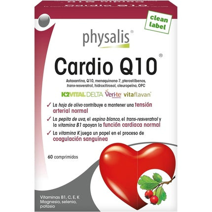 Supliment alimentar, Physalis, Cardio Q10, 60 comprimate