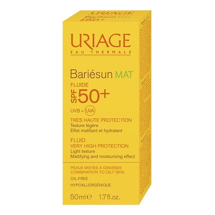 Soluție Matifianta SPF50+, Uriage Bariesun, 50ml