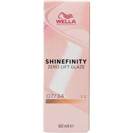 Vopsea de păr, Wella Shinefinity, Paprika Spice 07/34, blond cupru auriu mediu