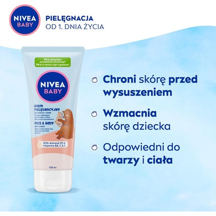 Crema de Fata si Corp, Nivea, Baby, 100ml