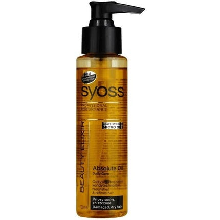 Ulei tratament, Syoss, Elixir pentru păr uscat și deteriorat, 100ml