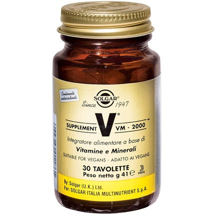 Multivitamine Solgar VM-2000, bogate în antioxidanți, 30 tablete