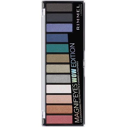 Paletă fard de pleoape, Rimmel, Magnif'Eyes WOW Edition, 18g