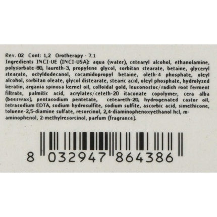 Vopsea de păr, Fanola, Oro Therapy Color Keratin 7.1 Blond Cenușiu