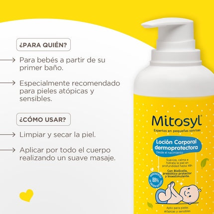 Loțiune corp Mitosyl, dermoprotectoare, galben, 400ml
