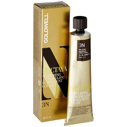 Vopsea păr, Goldwell Nectaya 3N, maro închis