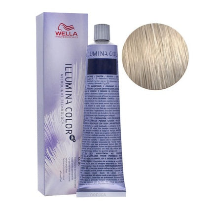 Vopsea de păr, Wella, Illumina Color 9/19, blond foarte deschis cenușiu