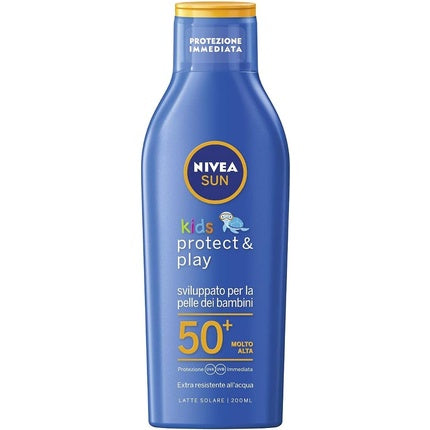 Lapte protectie solara, Nivea, FP50+, copii 200ml