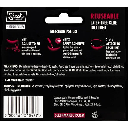 Gene false Sleek Natural, wispy, latex-free