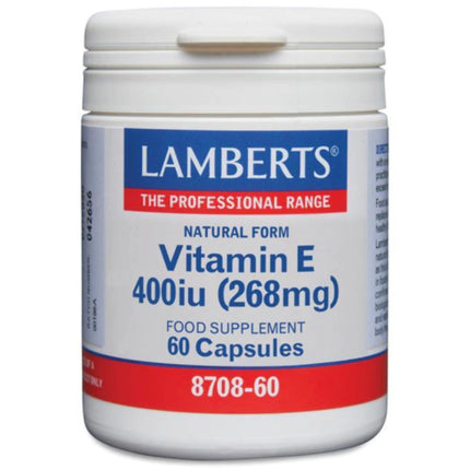 Vitamine E, Lamberts, 400iu, 60 capsule