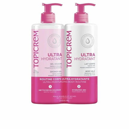 Set cadou baie si corp, Topicrem, unisex, 1130g