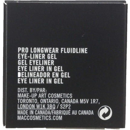 Eyeliner gel, MAC, Pro Longwear Fluidline, negru