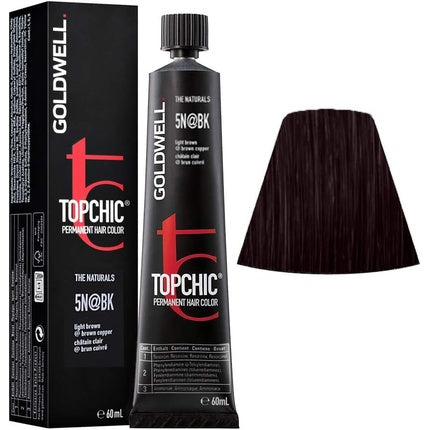 Vopsea de păr, Goldwell, Topchic 5N@BK, șaten deschis