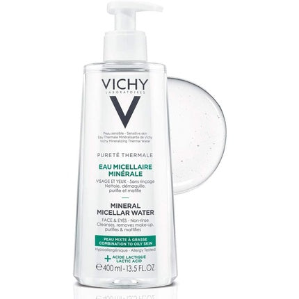 Apă micelară, Vichy, Pureté Thermal Mineral, 400ml