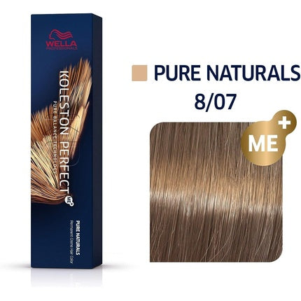 Vopsea de par permanenta, Wella, Koleston Perfect Me+ 8/07, 60ml