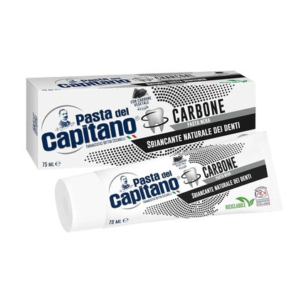 Pasta de dinti, Pasta Del Capitano, Carbone, alb-negru, 75ml