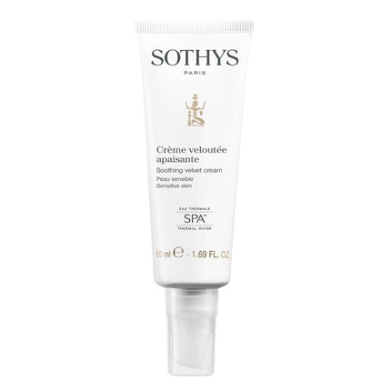 Cremă față Sothys Soothing Velvet alb, 60ml