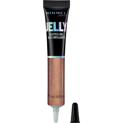 Gel sclipici pentru corp si par, Rimmel, Jelly Glitter Gel 300 Long Island, 11ml