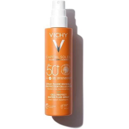 Spray de protecție solară, Vichy Capital Soleil Invisible Fluid, SPF50+, 200ml