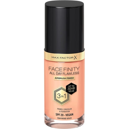 Fond de ten lichid, Max Factor, Facefinity 3-in-1 SPF 20, Rose Gold