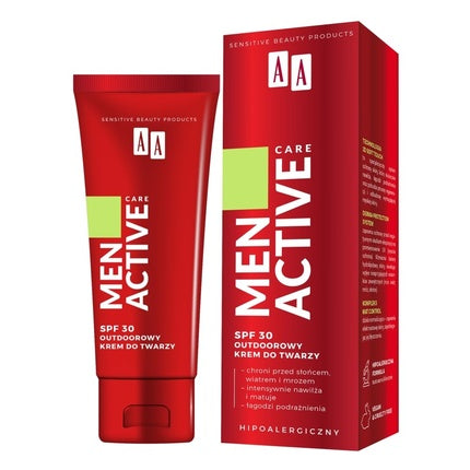 Cremă solară, AA, Men Active Care, SPF 30, 50 ml