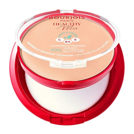 Pudra Compacta, Bourjois Healthy Mix Natural, 02 Vanilie, 10g