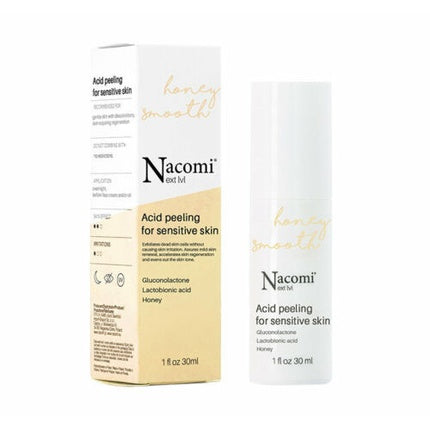 Peeling facial, Nacomi, Honey Smooth, ten sensibil, 30ml